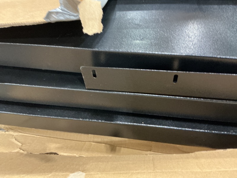 Photo 1 of **NO INSTRUSTIONS, MISSING PIECES UNKNOWN**AV Cart,3-Layer Utility Carts with Locking Cabinet and Keyboard Tray,AV Utility Carts with Power Strip, Height Adjustable Utility AV Car with 4 Rolling Casters and 2 Locking Brakes for Presenta