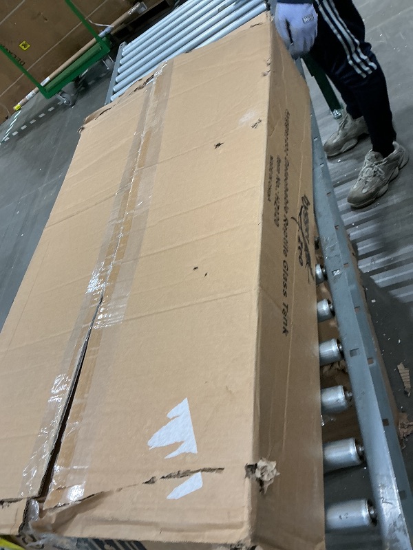 Photo 1 of **MISSING PARTS**
50 Gallon Reptile Tank Large Full Glass Terrarium, Bearded Dragon Tank Front Opening Reptile Enclosure Cage with Anti Escape Ventilated Top Lid for Snake Gecko Lizard Turtle 36''x18''x18''