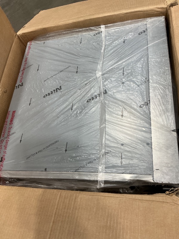 Photo 1 of **MAJOR DAMAGE**
KoolMore 24 in. Commercial Manual Defrost Countertop Display Freezer in White with Stainless Steel and Glass Door, 4.6 Cu. ft. (KM-MDF46GD)
*See Clerk Notes*