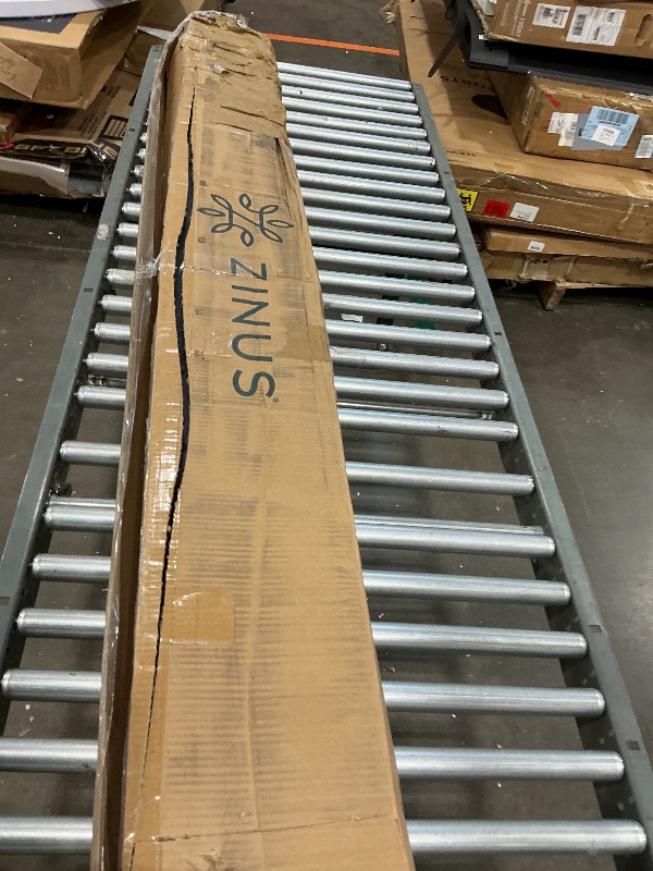 Photo 1 of **MISSING PARTS - See clerk notes**
ZINUS Quick Lock Metal Smart Box Spring, 4 Inch Mattress Foundation, Strong Metal Structure, Easy Assembly, King, White