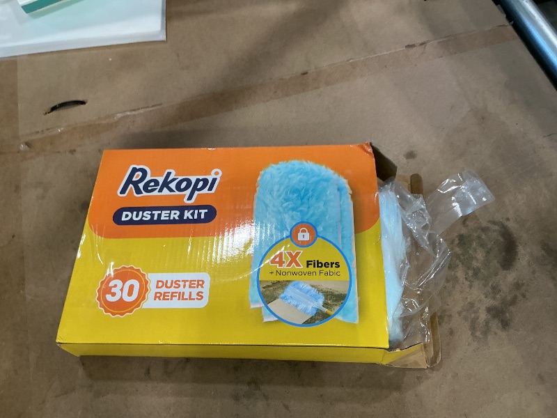 Photo 1 of 30 Count Duster Refill for Swiffer Duster with 1 Handle, One-Sided Disposable Dusters Refills with 4X Microfibers, Unscented Dusters for Cleaning Home, Furniture, Blinds & Vent