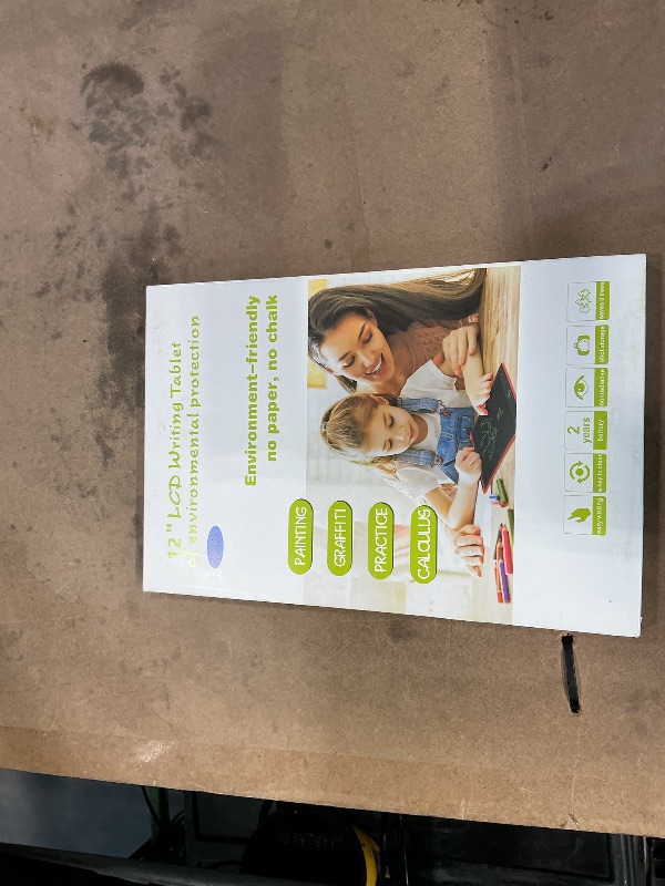 Photo 1 of [2 Pieces] 12 Inch LCD Colorful Writing Graphic Tablet, Erasable Drawing Board, Kids Gift, Graphic Board for Games for 3 4 5 6 7 Years (Blue & Red)