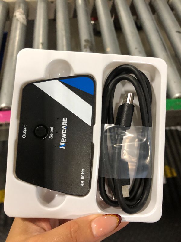 Photo 1 of [Upgrade] HDMI Switch 3 in 1 Out, 4K@60Hz HDMI 2.0 Switch Splitter with 2.6FT Long HDMI Cable, 3-Port HDMI Switcher Selector, Supports 4K 30Hz 3D 1080P HDCP2.2 for PS5 Xbox DVD Player Fire Stick PC