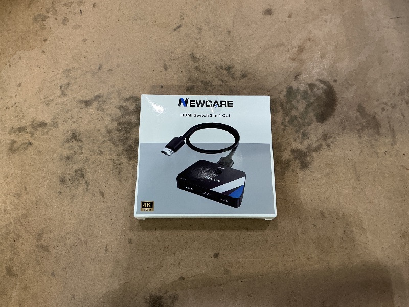 Photo 1 of [Upgrade] HDMI Switch 3 in 1 Out, 4K@60Hz HDMI 2.0 Switch Splitter with 2.6FT Long HDMI Cable, 3-Port HDMI Switcher Selector, Supports 4K 30Hz 3D 1080P HDCP2.2 for PS5 Xbox DVD Player Fire Stick PC