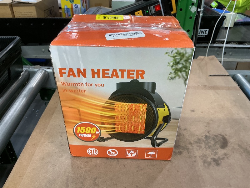 Photo 1 of *USED*
Buyplus Electric Space Heater - Outdoor Heater with Super Long Cord, Overheat Protection, Heaters Heat Up in 2 Seconds, 3 Modes, Small Fan Heater Tent Ceramic Space Heater for Patio, Yellow