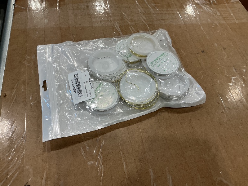 Photo 1 of 10 Roll 5 Size Copper Jewelry Wire, 132ft Bendable Copper 18 20 22 24 26 Gauge Craft Beading Wire for Jewelry Making Supplies and Crafts (Gold and Silver)