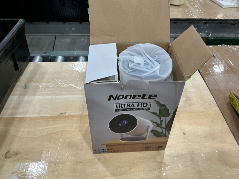 Photo 1 of [2026 Upgraded] Mini Projector Support 4K 1080P FHD Auto Keystone 270° Rotatable with WiFi 6 and Bluetooth 5.2 Projector Portable Compatibile with HDMI/TV Stick/Memory Stick/Laptop,White