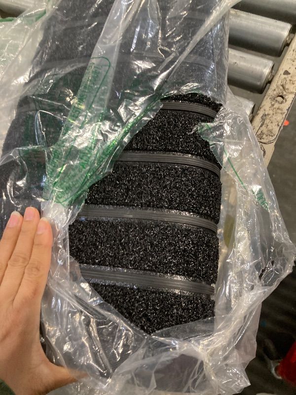 Photo 1 of ****similar item***Mibao Front Door Mat, Heavy Duty Durable Welcome Mat for Outdoor Indoor, Dirt Trapper Waterproof Super Absorbent Door Mat for Entryway Outside Patio Porch, 29.5" x 17", Black