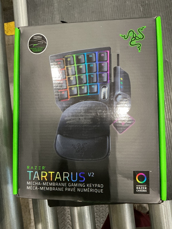 Photo 1 of **MISSING PARTS**
Razer Tartarus V2 Gaming Keypad: Mecha Membrane Key Switches - One Handed Keyboard - 32 Programmable Keys - Customizable Chroma RGB Lighting - Programmable Macros - Snap Tap - Black
