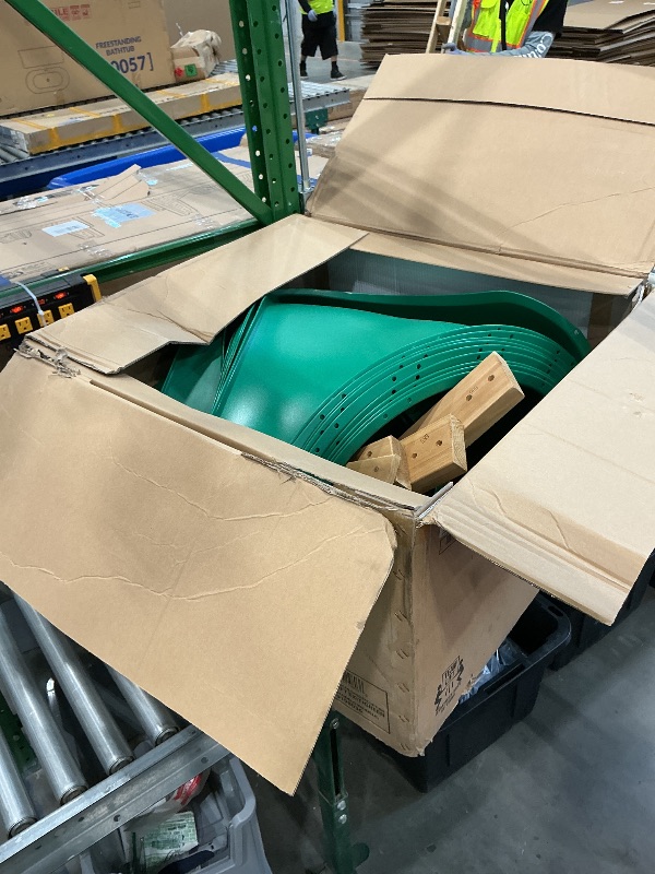 Photo 1 of **MISSING PARTS**
**SLIDE ONLY**Backyard Discovery Cedar Cove Cedar Wood Swing Set with Spiral Tube Slide, Wave Slide, Clubhouse, Toy Grill, Snack Bar, Rock Wall, Belt Swings, Web Swing, Balcony, Chalkboard, Ladder, Outdoor Playset