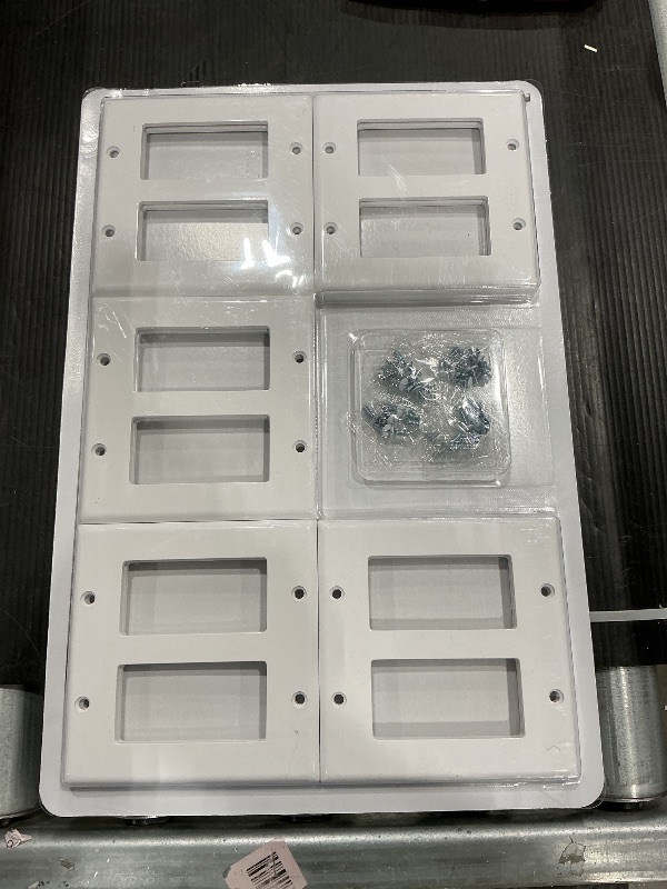 Photo 1 of [10 Pack] BESTTEN Decorator Wall Plate, 2 Gang Standard Size Outlet Cover for GFCI and USB Receptacles, H4.53” x W4.57”, Unbreakable Polycarbonate Material, UL Listed, White