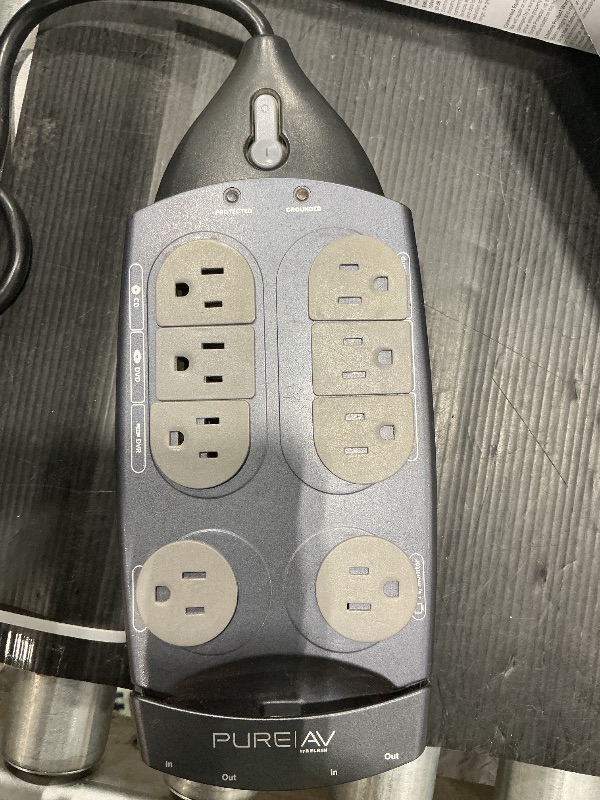 Photo 1 of *Actually 8 outlet, similar” 
Belkin 9-Outlet PureAV Home Theater Surge Protector