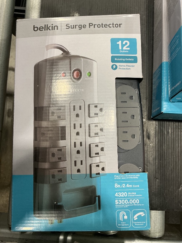 Photo 1 of *Actually 8 outlet, similar” 
Belkin 9-Outlet PureAV Home Theater Surge Protector