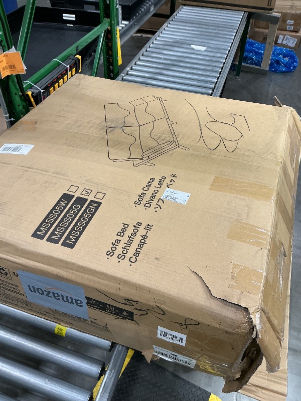 Photo 1 of ***MISSING PARTS*** ***READ CLERK NOTES*** Pipishell Futon Couch Sofa, Corduroy Futons with Adjustable Backrest and Armrests, Futon Sofa Bed for Small Apartments, Living Room or Office, Green