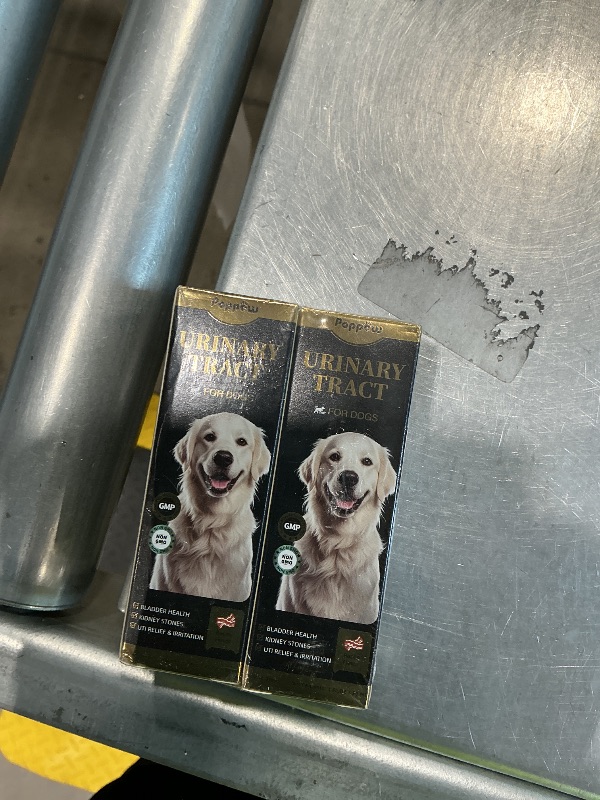 Photo 1 of (2 Pack) POPPAW Dog UTI Treatment & Urinary Tract Support – Natural Herbal Drops with High Cranberry Extract, Vitamin B6 for Urine pH Balance, Bladder & Kidney Function, Chicken Flavor, 2 OZ