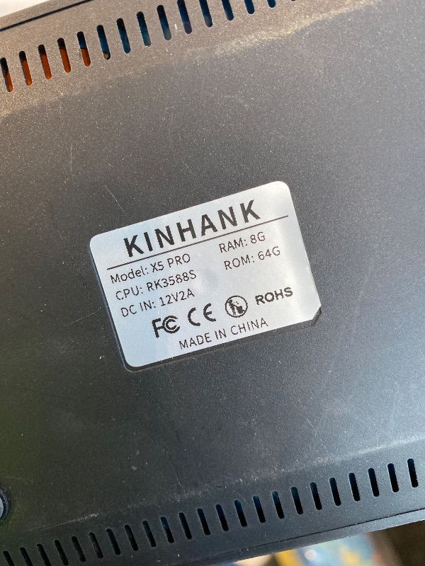 Photo 1 of **UNTESTED & MISSING THE REMOTE**
Kinhank Super Console X5 PRO Retro Game Console with 16000+Games,Emulator Console with Game&TV System,Rock Chip RK3588S,8K UHD Output,BT 5.0,SATA 3.1,Wireless Controllers
