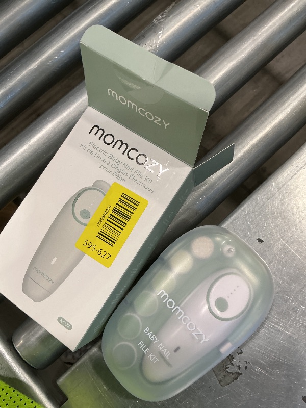 Photo 1 of **Missing Part - Charging Cord Missing**
Momcozy Baby Nail File Electric, Gentle Baby Nail Trimmer Electric, Baby Nail Clipper with Night Light, 7 Grinding Head Replacement Pads, Green