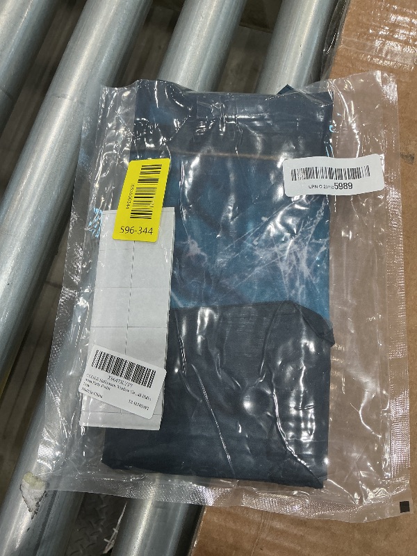 Photo 1 of CCINEE Halloween Window Cover, Large Spooky Window Clings White Cloth Ghost Haunted House Window Decor for Indoor Outdoor Door Wall Halloween Party Poster