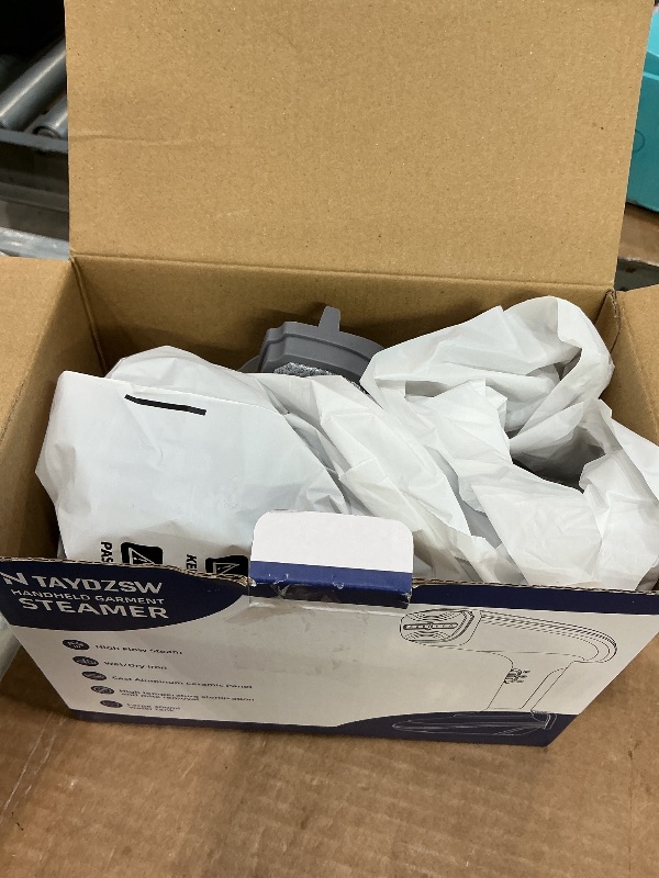 Photo 1 of *UNTESTED*
Powerful Handheld Fabric Steamer - 1800W with Fast Ceramic Heat-Up Plate, 2-in-1 Ironing & Wrinkle Remover, Steam Nozzle, Lint Brush - Gray, for US 120V Only