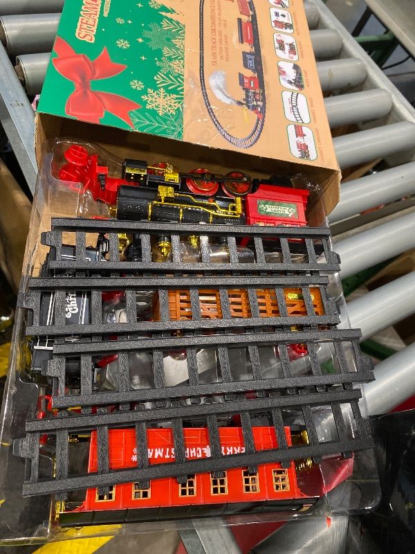 Photo 1 of **MISSING UNKNOWN PIECES**Gloween Christmas Train Sets for Under The Tree, Electric Train Toy with Steam, Light & Sound, Great for 3 4 5 6 7 8+ Year Old Kids Toddler Boys Girls