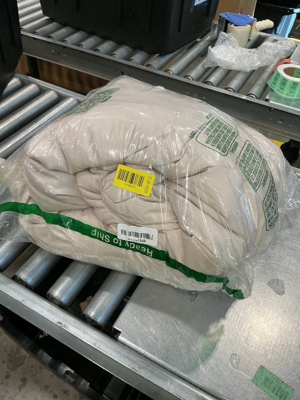 Photo 1 of ***MISSING PIECES*** MUXHOMO 7 Pieces Queen Comforter Set, Soft Bed in a Bag Queen Size, All Season Bedding Set with Comforter, Flat Sheet, Fitted Sheet, Pillowcases & Shams, Beige