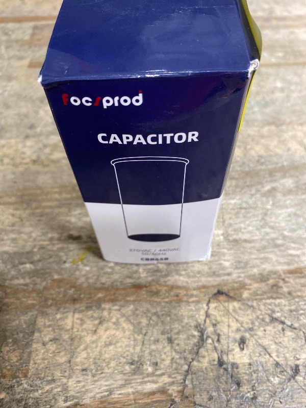 Photo 1 of [UL Recognized] FOCSPROD 45+5 uF 45/5 MFD ±6% 370V/440V CBB65B AC Capacitor, Dual Run Round Capacitor Replacement, 45 5 uF 440 Volt HVAC for AC Unit Fan Motor Start or Heat Pump or Condenser Straight