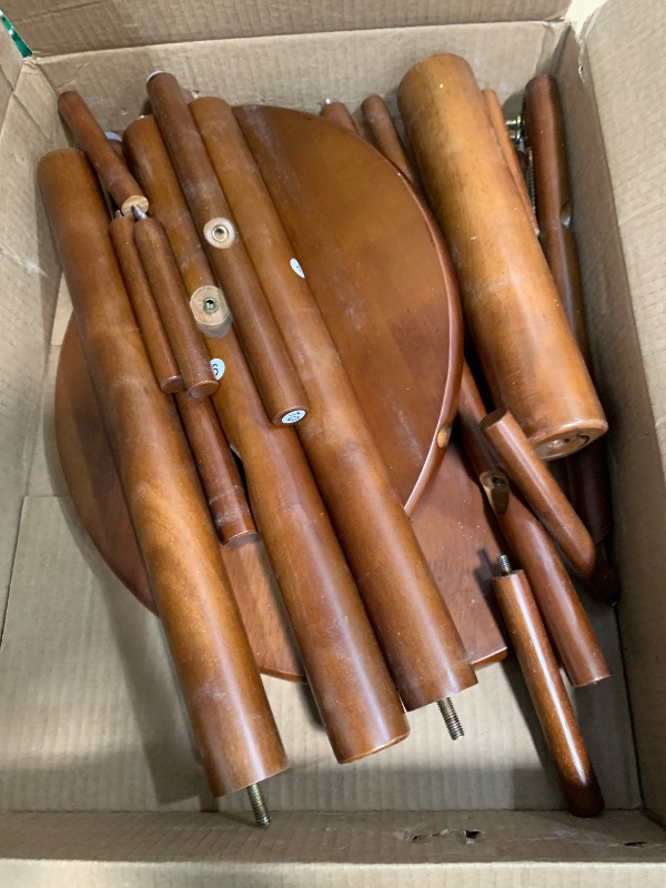 Photo 1 of ***FOR PARTS ONLY / DAMAGED PIECES *** Muwuele Coat Rack,Solid Wood Coat Rack Freestanding with 12 Hooks,Coat tree freestanding 3 Adjustable Heights for coat, Hats, Handbags?Coat Stand for Entryway,Bedroom (Walnut)