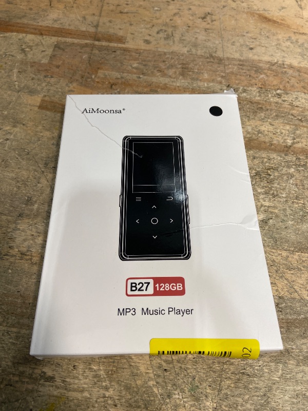 Photo 1 of 128GB MP3 Player with Bluetooth 5.2, AiMoonsa Music Player with Built-in HD Speaker, FM Radio, Voice Recorder, HiFi Sound, E-Book, Earphones Included