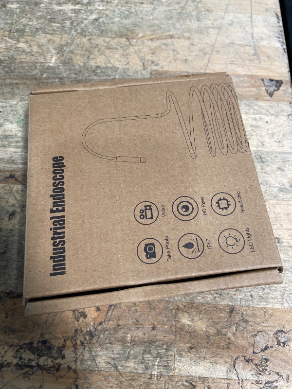 Photo 1 of [Dual-Lens] Endoscope Camera with Light, 1920P HD Borescope with 8+1 Adjustable LED Lights, IP67 Waterproof 16.5FT Semi-Rigid Snake Cord Inspection Camera for iPhone, iPad and Android Phone (Type C)