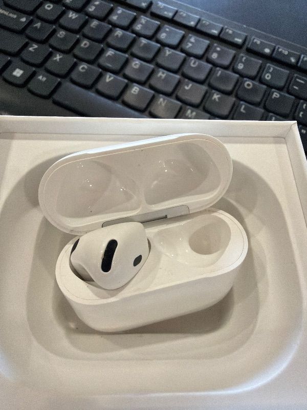 Photo 1 of (Missing one AirPod) Apple AirPods Pro 3 Wireless Earbuds, Active Noise Cancellation, Live Translation, Heart Rate Sensing, Hearing Aid Feature, Bluetooth Headphones, Spatial Audio, High-Fidelity Sound, USB-C Charging