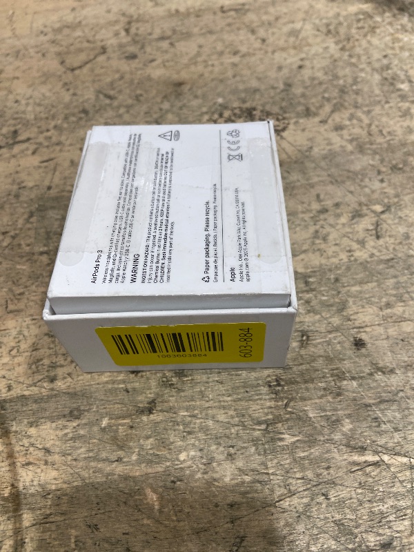 Photo 1 of (Missing one AirPod) Apple AirPods Pro 3 Wireless Earbuds, Active Noise Cancellation, Live Translation, Heart Rate Sensing, Hearing Aid Feature, Bluetooth Headphones, Spatial Audio, High-Fidelity Sound, USB-C Charging
