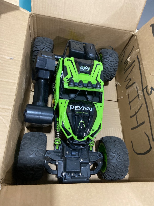 Photo 1 of ***MISSING PARTS***
CROBOLL 1:12 Large RC Cars for Boys with Upgraded Lifting Function, 2.4GHz 4WD Remote Control Car Toy Gifts 20km/h Monster Truck for Kids, All Terrain RC Truck for 60Min Play(Green)