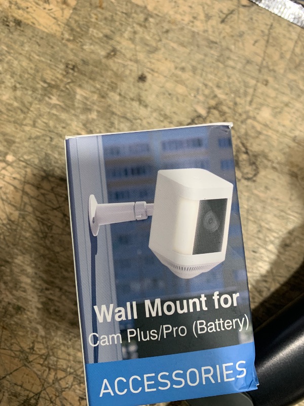 Photo 1 of 1 Pack Ring/Camera Mount, Adjustable Mounting Bracket Holder Only Compatible with Spotlight Cam Plus/Pro Battery, Accessories for Ring Surveillance Camera System(Black)