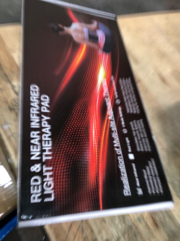Photo 1 of **ITEM FACTORY SEALED** Puroth Red Light Therapy Mat for Body 24"x12" with 242 LEDs (726 Chips), 660nm Red and 850nm Near Infrared Light Therapy Pad, 3 Modes, 5 Brightness Levels for Back Waist Legs Abdomen Knee Shoulders