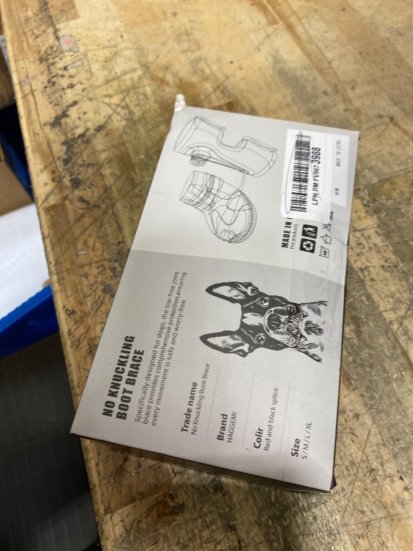 Photo 1 of **ITEM FACTORY LOCKED** Drop Foot Brace with Reel(No Knuckling Boot Brace) for Dog - Corrective Dog Shoes to Safely Lift Toes for Foot Issues, Arthritis, and improving Walking gait in Dogs,Patent Pending(S)