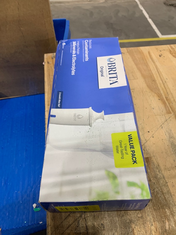 Photo 1 of **ITEM FACTORY SEALED** Brita Standard Water Filter for Pitchers and Dispensers, Reduces Copper, Cadmium and Mercury Impurities, Lasts Two Months or 40 Gallons, Includes 6 Filters for Pitchers