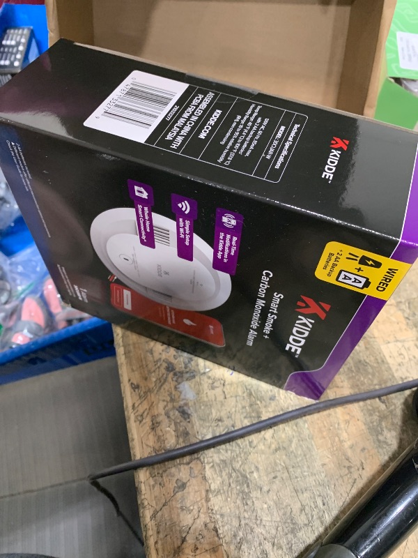 Photo 1 of **ITEM FACTORY SEALED** Kidde Hardwired Kidde App Enabled Smart Smoke and Carbon Monoxide Detector, AA Battery Backup, Voice Alerts, Interconnected Alarm