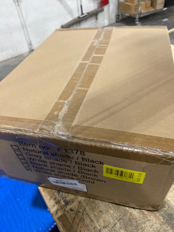Photo 1 of **FACTORY SEALED** Nintiue Dimmable Floor Lamp - 3 Lights Gold Arc Floor Lamps for Living Room, 1000LM Modern Tall Standing Lamp with White Shades, Mid Century Tree Floor Lamp for Bedroom Office, 3 LED Bulbs Included