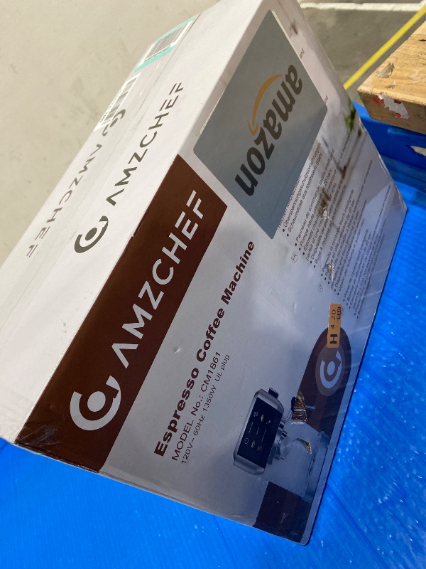 Photo 1 of **FACTORY SEALED** AMZCHEF 51mm Coffee Espresso Machine 20 Bar – Professional Coffee Maker with Milk Frother, Compact Stainless Steel Espresso Maker for Cappuccino, Latte, Mocha, 44oz Water Tank