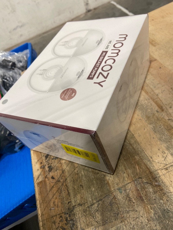 Photo 1 of **FACTORY SEALED** Momcozy M5 Hands-Free Wearable Breast Pump, Double-Sealed Flange for Baby-Like Comfort, 3 Modes & 9 Suction Levels, Portable Electric Pump – 24mm, 2-Pack Quill Gray
