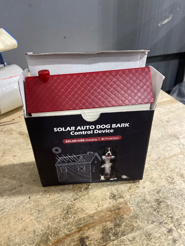 Photo 1 of ***UNKNOWN DAMAGES*** Bsemax Dog Bark Deterrent Devices: Ultrasonic Anti Barking Device for Dogs with 3 Training Modes 50 FT | Solar Dog Barking Deterrent Devices | Stop Barking Dog Device for Indoor (Red)