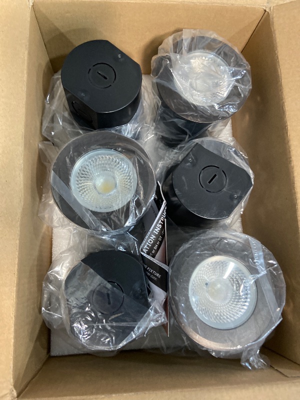Photo 1 of [6 Pack] CLOUDY BAY 9W LED Landscape Well Lights,2700K/3000K/3500K/4000K/5000K Selectable,Low Voltage 12V/24V Ground Lighting,Waterproof Outdoor In Ground Lights for Uplights,Transformer Excluded