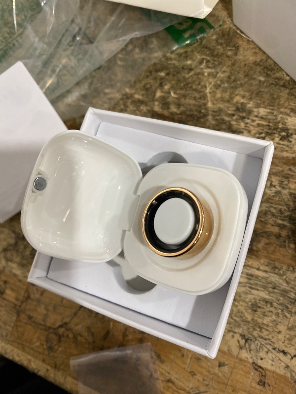 Photo 1 of **ISSUE TRACKING SLEEEP** SARUNN ER Smart Ring with Sleep Monitoring, Step Counting, Heart Rate, Blood Oxygen for iPhone and Android, No Subscription Fee, IP68 Waterproof Health Tracker (Rose Gold, 7)