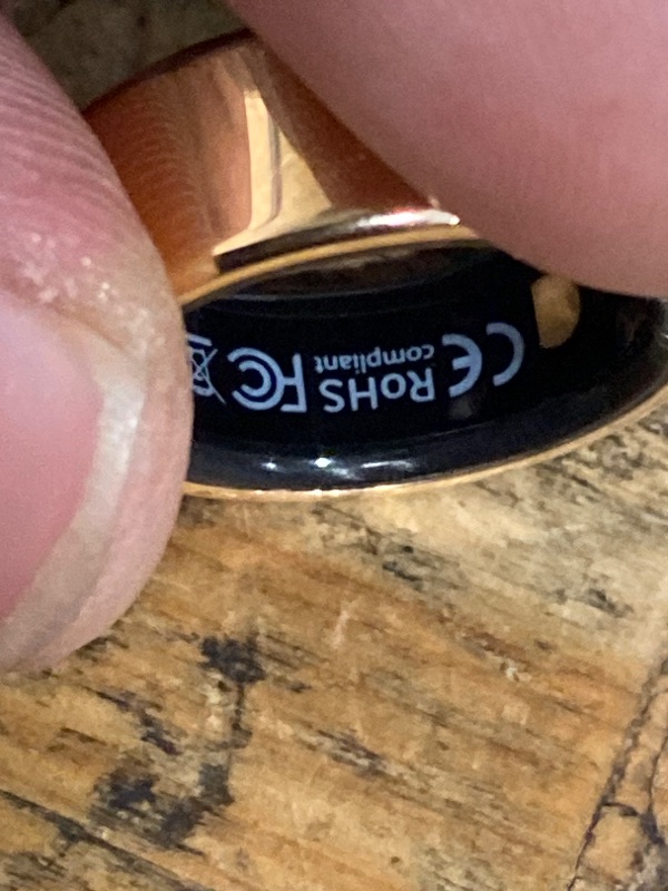 Photo 1 of **ISSUE TRACKING SLEEEP** SARUNN ER Smart Ring with Sleep Monitoring, Step Counting, Heart Rate, Blood Oxygen for iPhone and Android, No Subscription Fee, IP68 Waterproof Health Tracker (Rose Gold, 7)