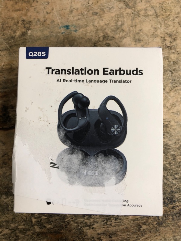 Photo 1 of **TRANSLATION NOT FULLY ACCURATE** AI Translation Earbuds Real-Time: 166 Languages Audifonos Traductores Inglés Español, 60 Hours Battery - Seamless Translator Headphones for Travel Business Learning, iOS & Android Support Black