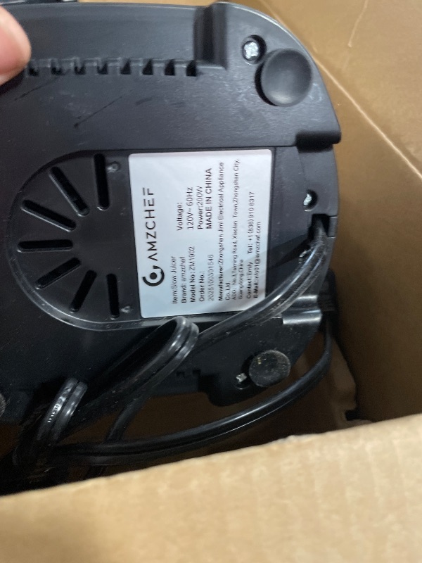 Photo 1 of ***MISSING ATTACHMENTS***Cold press Juicer Machines with 5.4" Extra Self-Feeding for Whole Vegetable & Fruit, Juice Extractor with Large Auger & Triple Strainers, Easy to Clean, High Juice Yield, Stainless Steel Silver