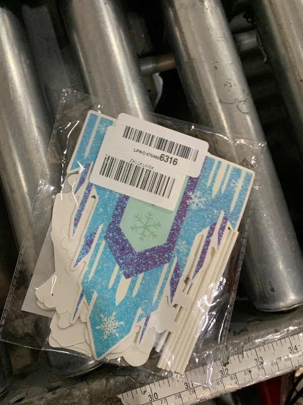 Photo 1 of 10 Pcs Cute Birthday Cake Toppers, Snow Theme Party Princess Cake Decorations, for Ice Party Supplies