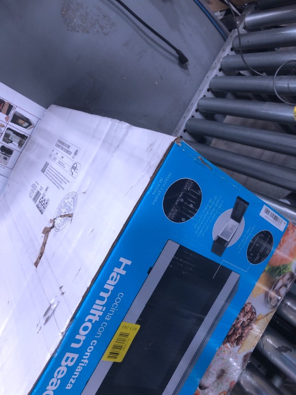 Photo 1 of 
Hamilton Beach 1.6 Cu Ft Sensor Cook Countertop Microwave Oven in Stainless Steel New