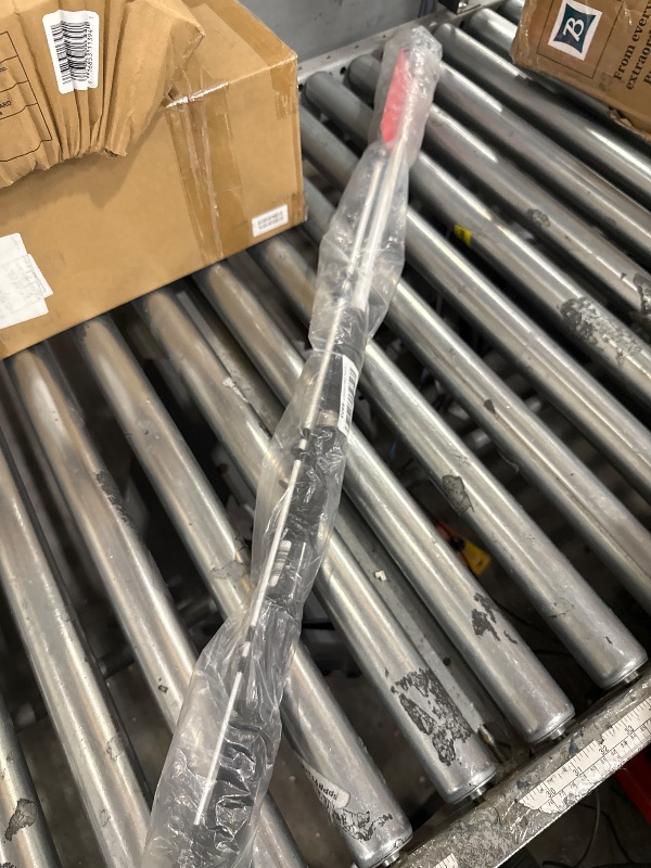 Photo 1 of (PART ROD ONLY) Fishing Rod Combo, 6-Foot 6-Inch 2-Piece Fiberglass Fishing Pole with EVA Handle, Size 60 Reel, Quickset Anti-Reverse Fishing Reel, Right-Hand Retrieve, Black/Red