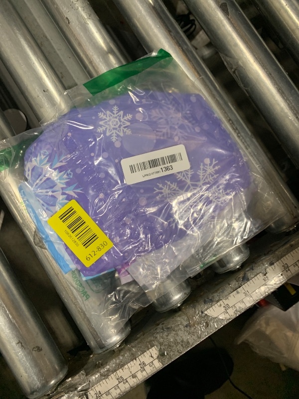 Photo 1 of 1 Pack Winter Snowflake Plastic Tablecloth Decorations, Blue and Purple Snowflake Winter Wonderland Disposable Table Cover for Christmas Holiday New Year Party Supplies Decorations, 54x108 Inch